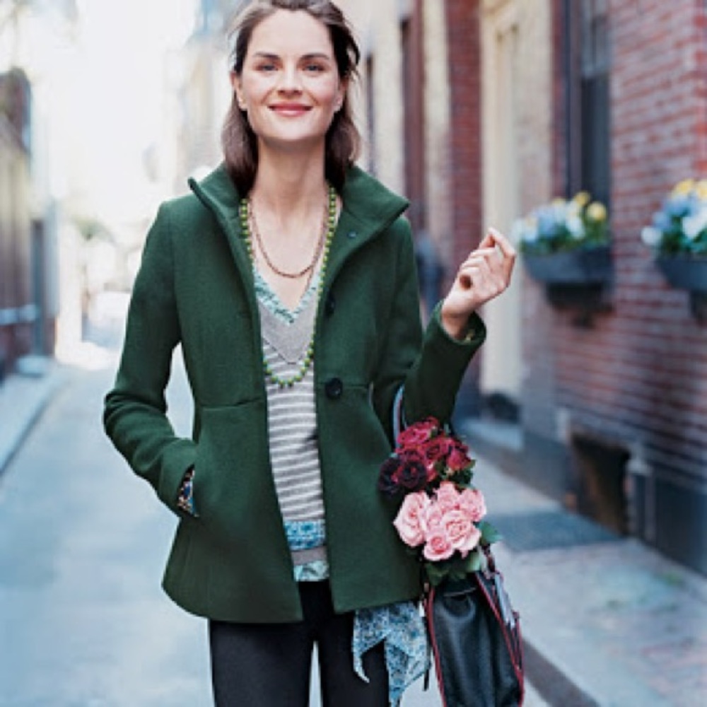J Crew Wool Pique Ava Jacket